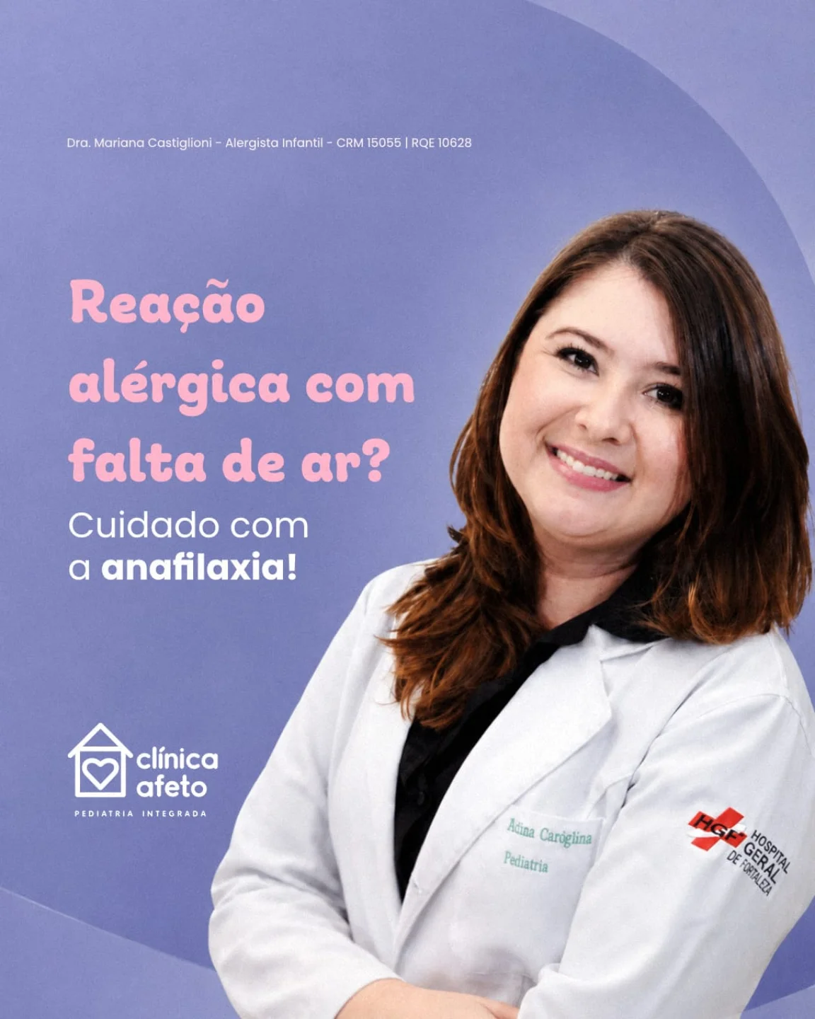Agende uma avaliação com a nossa alergia Dra Mariana Castiglioni