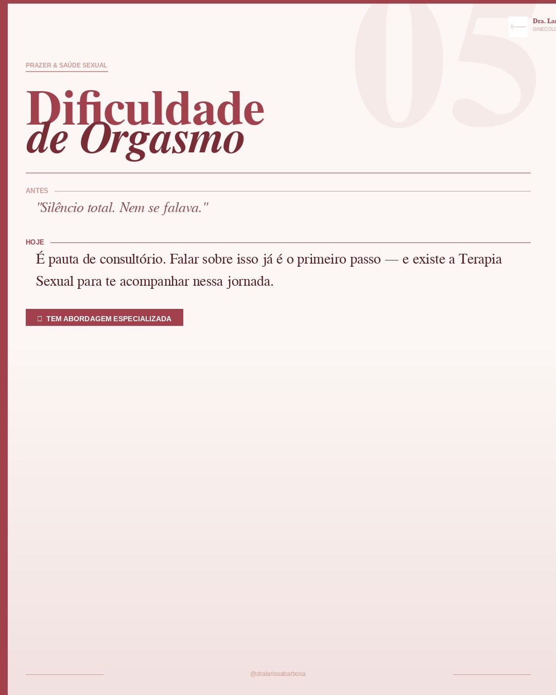 O que antes era silêncio, hoje tem nome. O que antes era tabu, hoje tem tratamento.