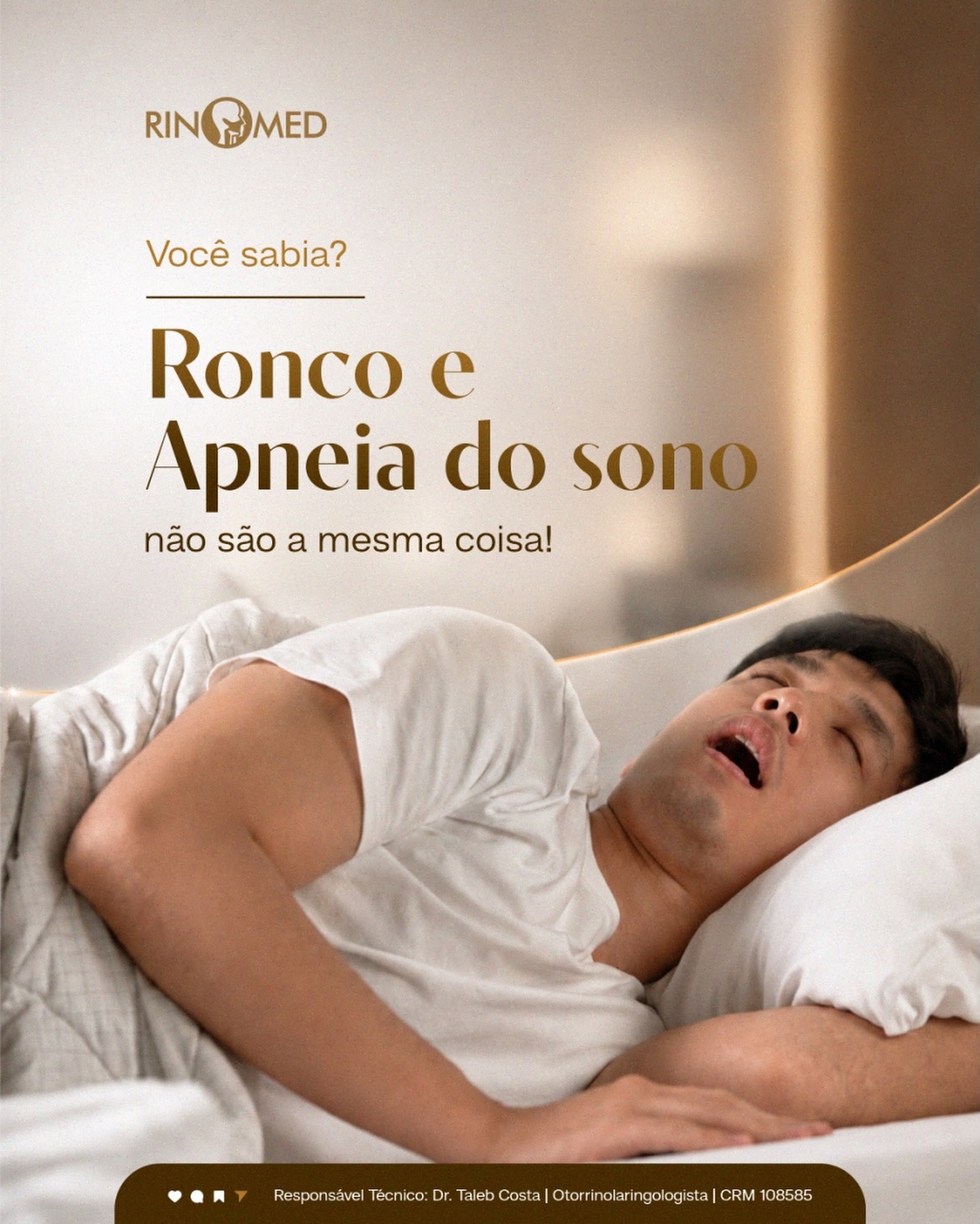 Ronco e apneia do sono não são a mesma coisa!