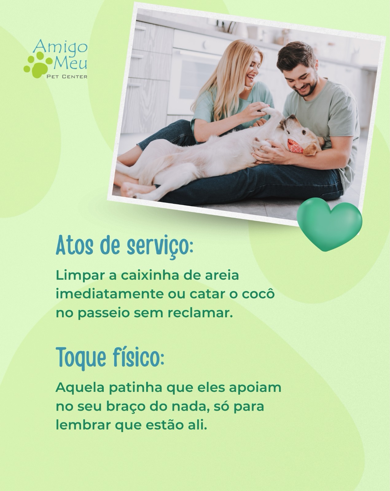 Você já parou para pensar em como você e seu pet dizem “eu te amo” um para o outro?