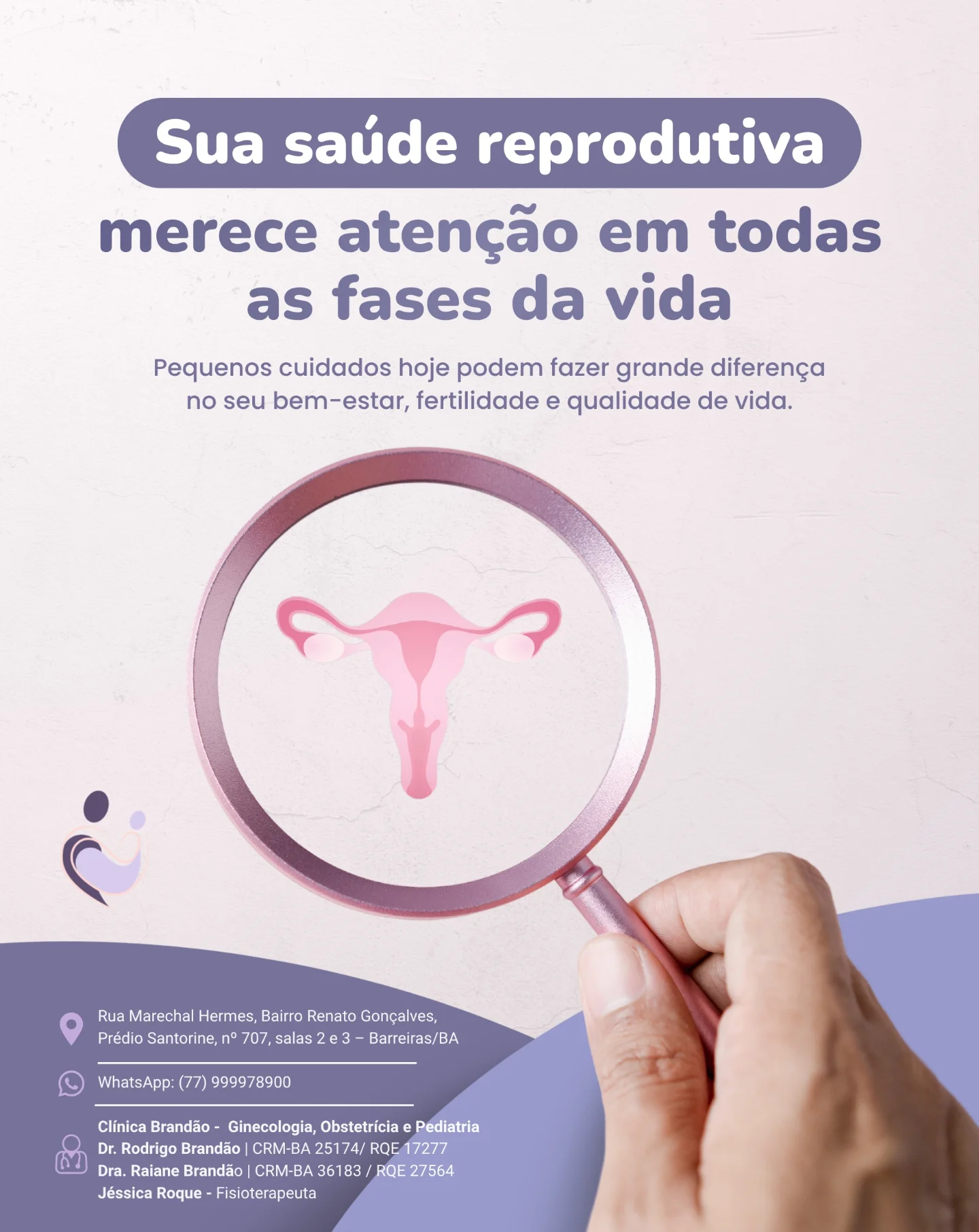 A saúde reprodutiva vai muito além da gestação.