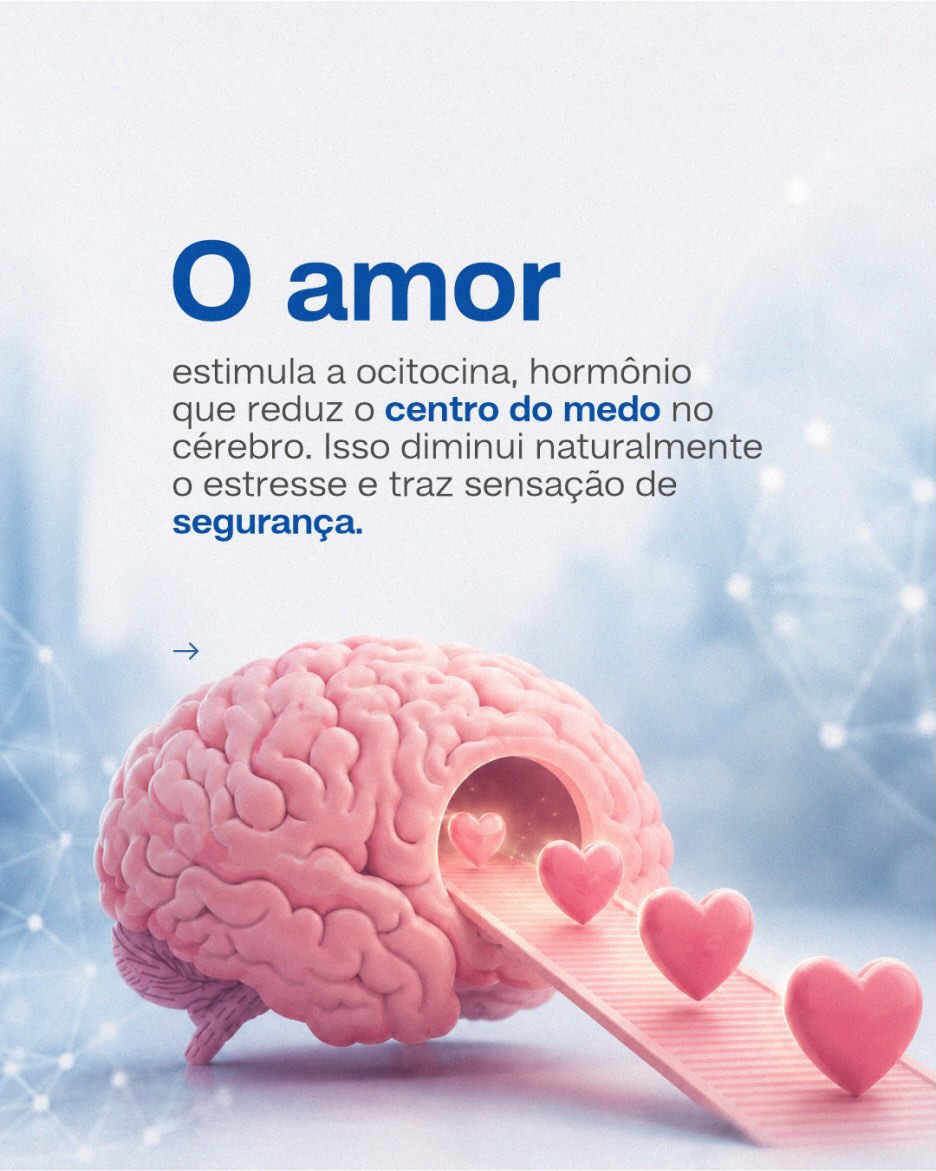 O amor não acontece só no coração.