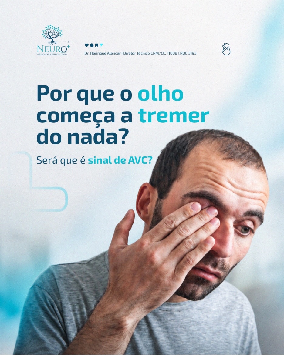 O olho começou a tremer do nada e você já pensou no pior?