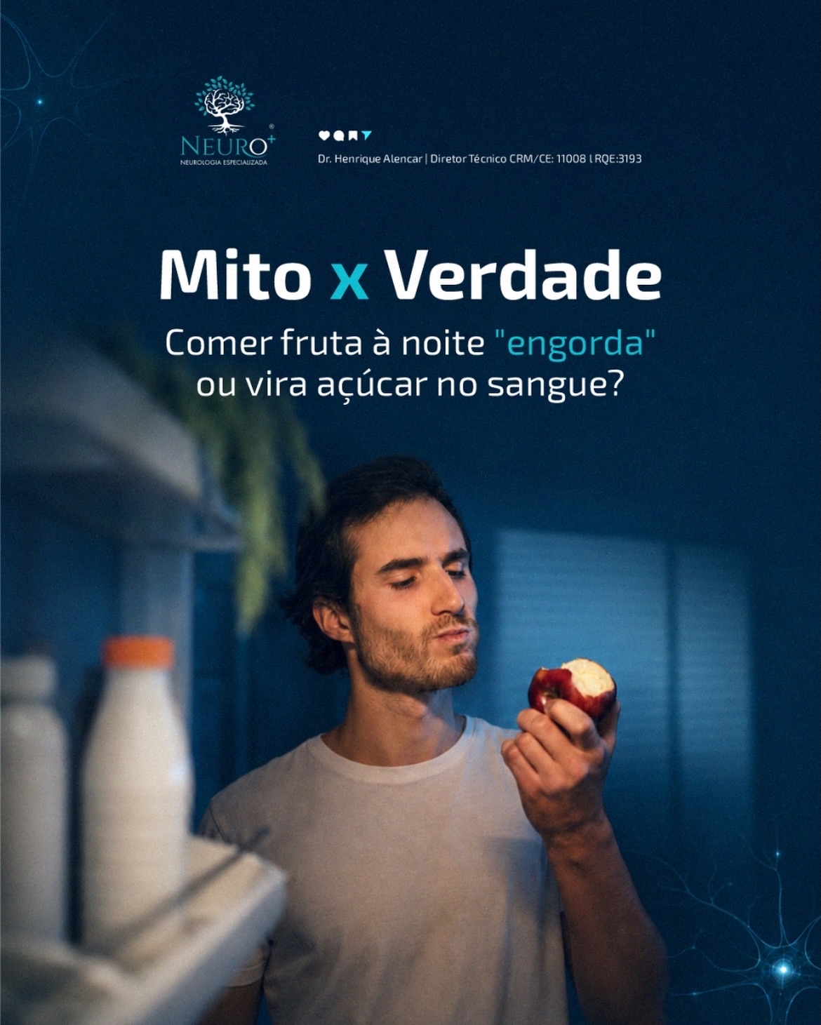 Você já ouviu que comer fruta à noite engorda ou “vira açúcar no sangue”?