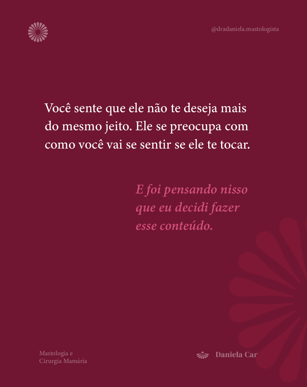 Tirem um momento para conversar sobre isso de forma aberta, leve e carregada de amor.
