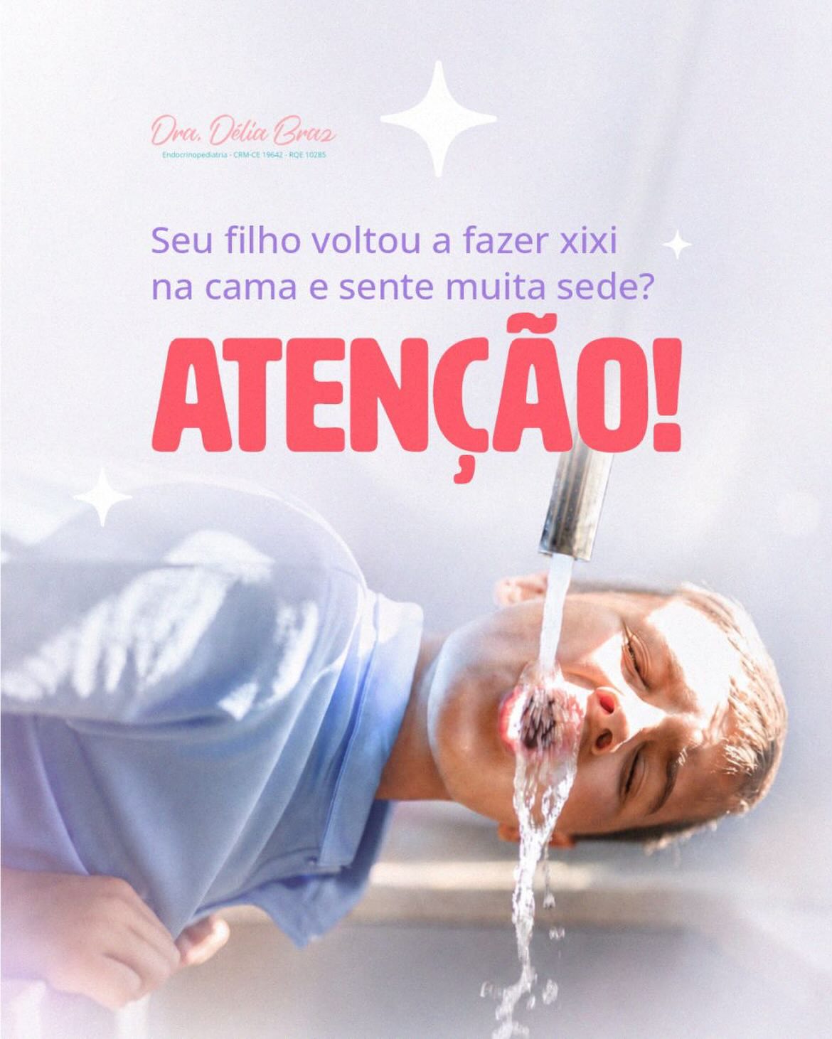 ATENÇÂO!!! Seu filho voltou a fazer xixi na cama e sente muita sede?