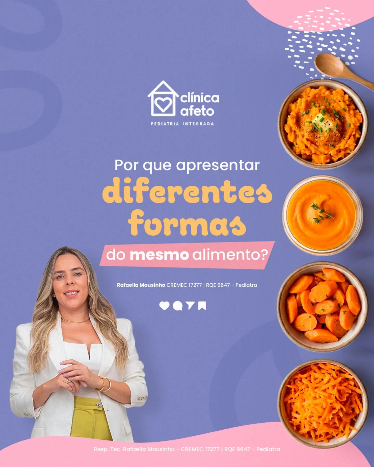 Por que apresentar diferente formas do mesmo alimento.