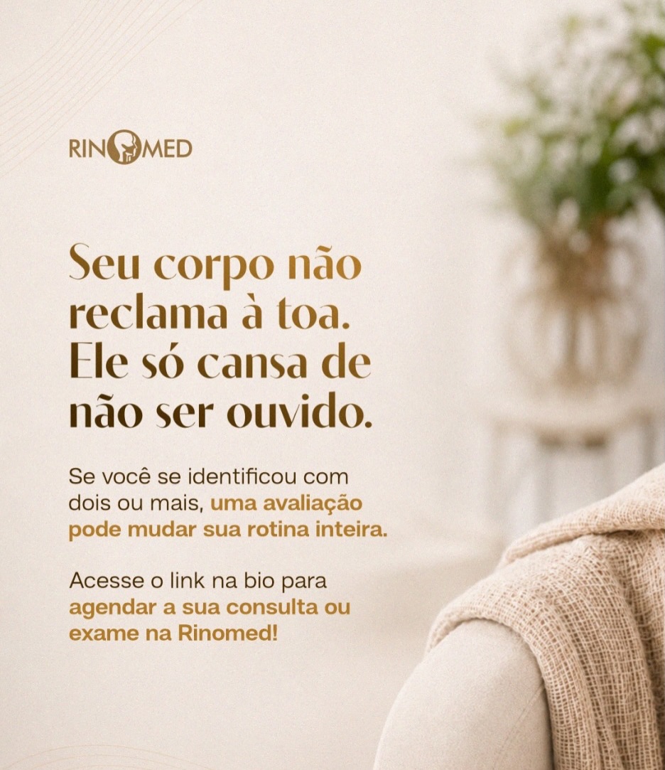 Seu corpo avisou hoje você ouviu?
