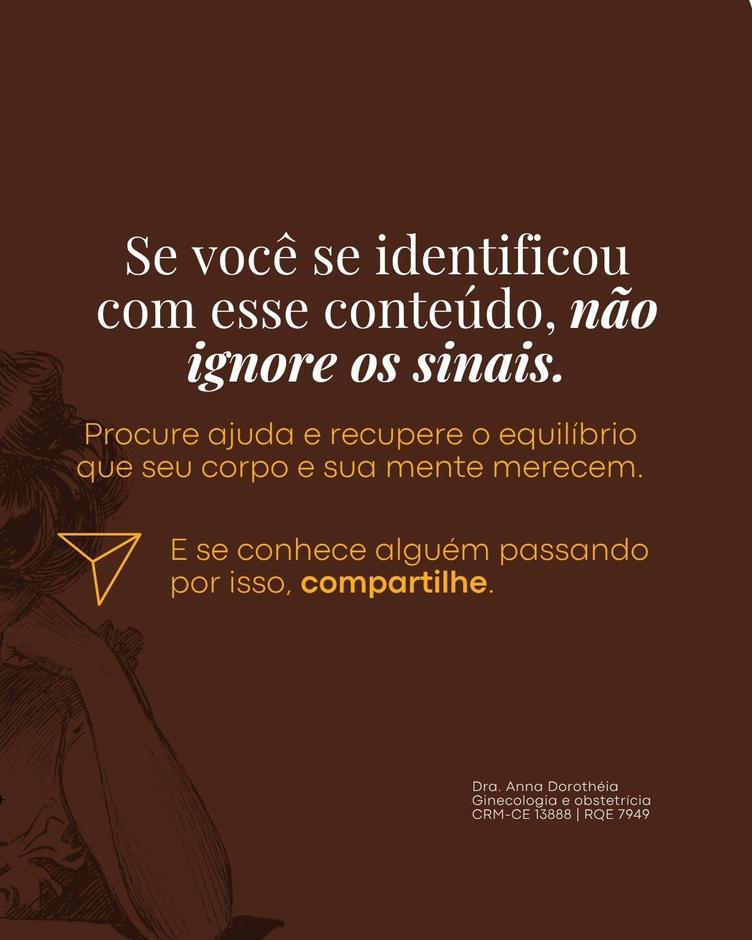 Procure ajuda e recupere o equilíbrio que o seu corpo e sua mente merecem.