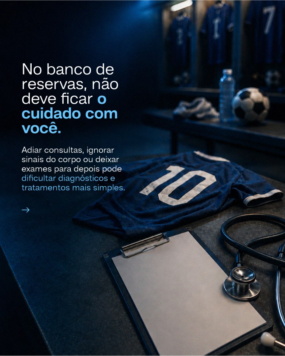 Agende uma consulta e coloque o cuidado com você em campo.