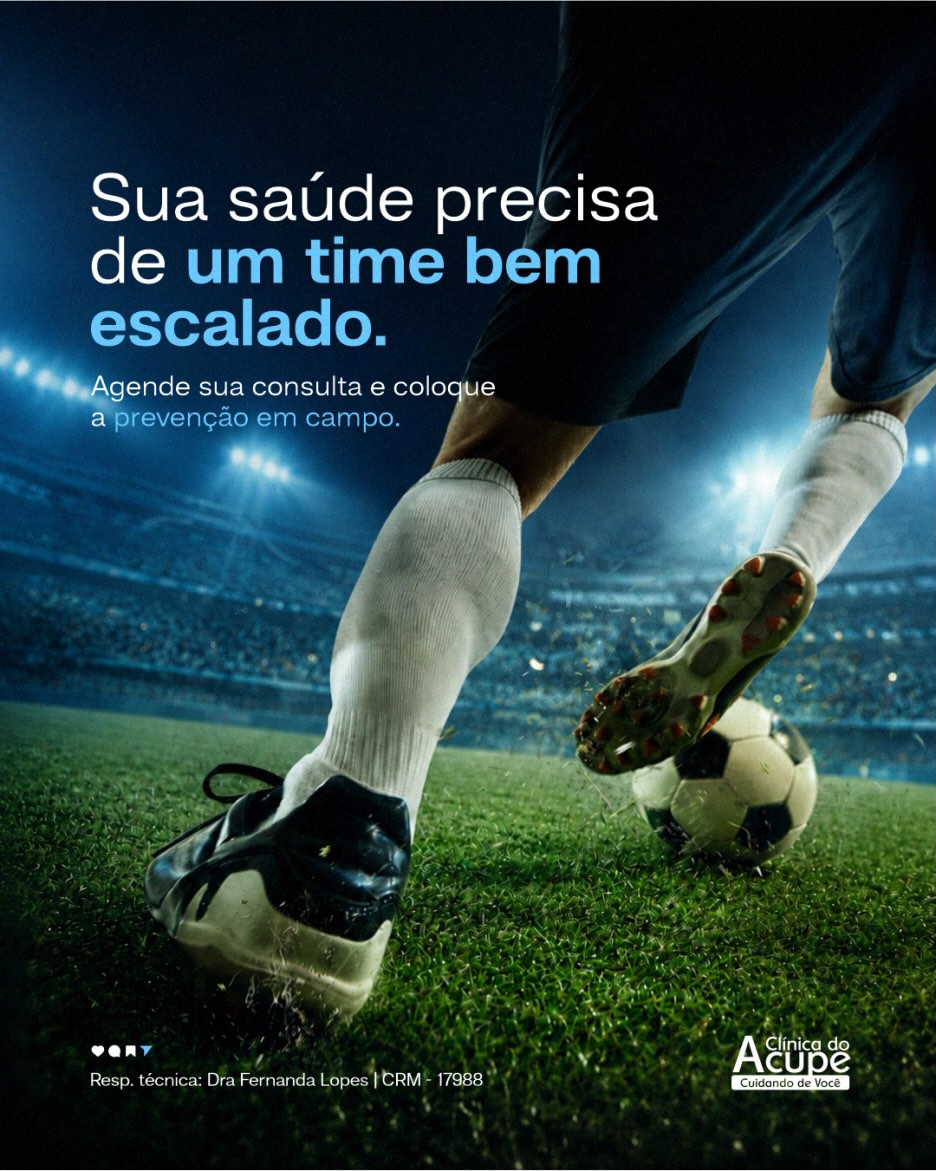 Agende uma consulta e coloque o cuidado com você em campo.