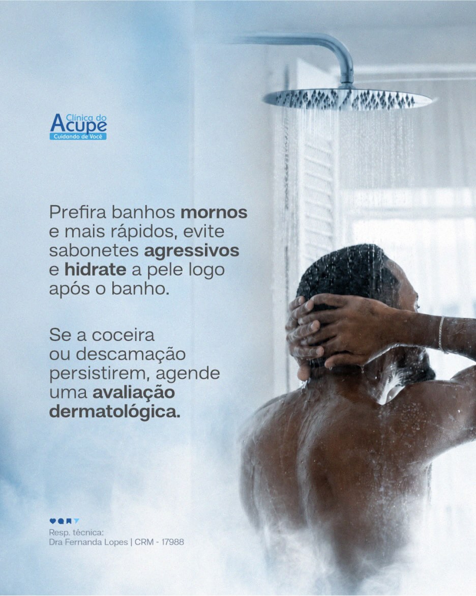 No frio, o banho quente parece irresistível… mas a sua pele pode sentir o impacto depois.