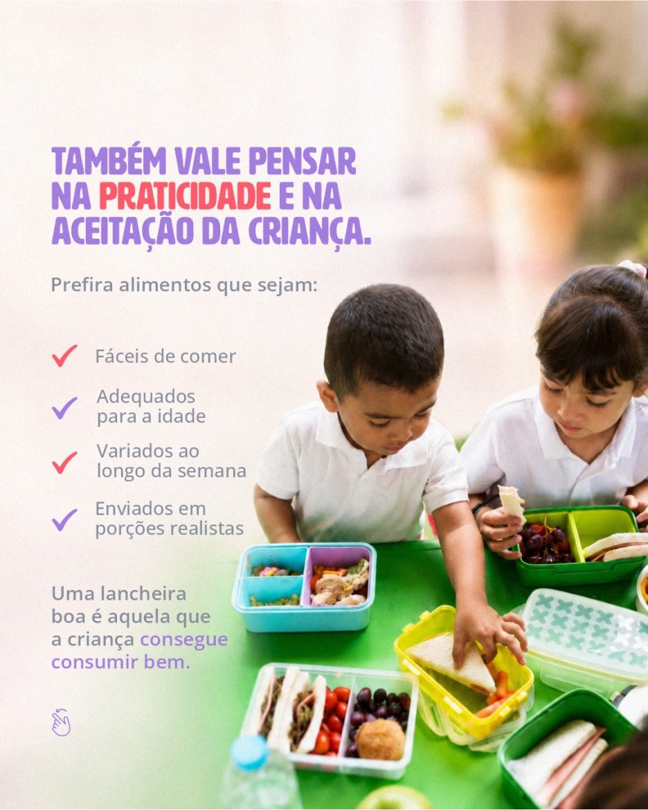O que você não abre mão na hora de montar a lancheira, por aí?