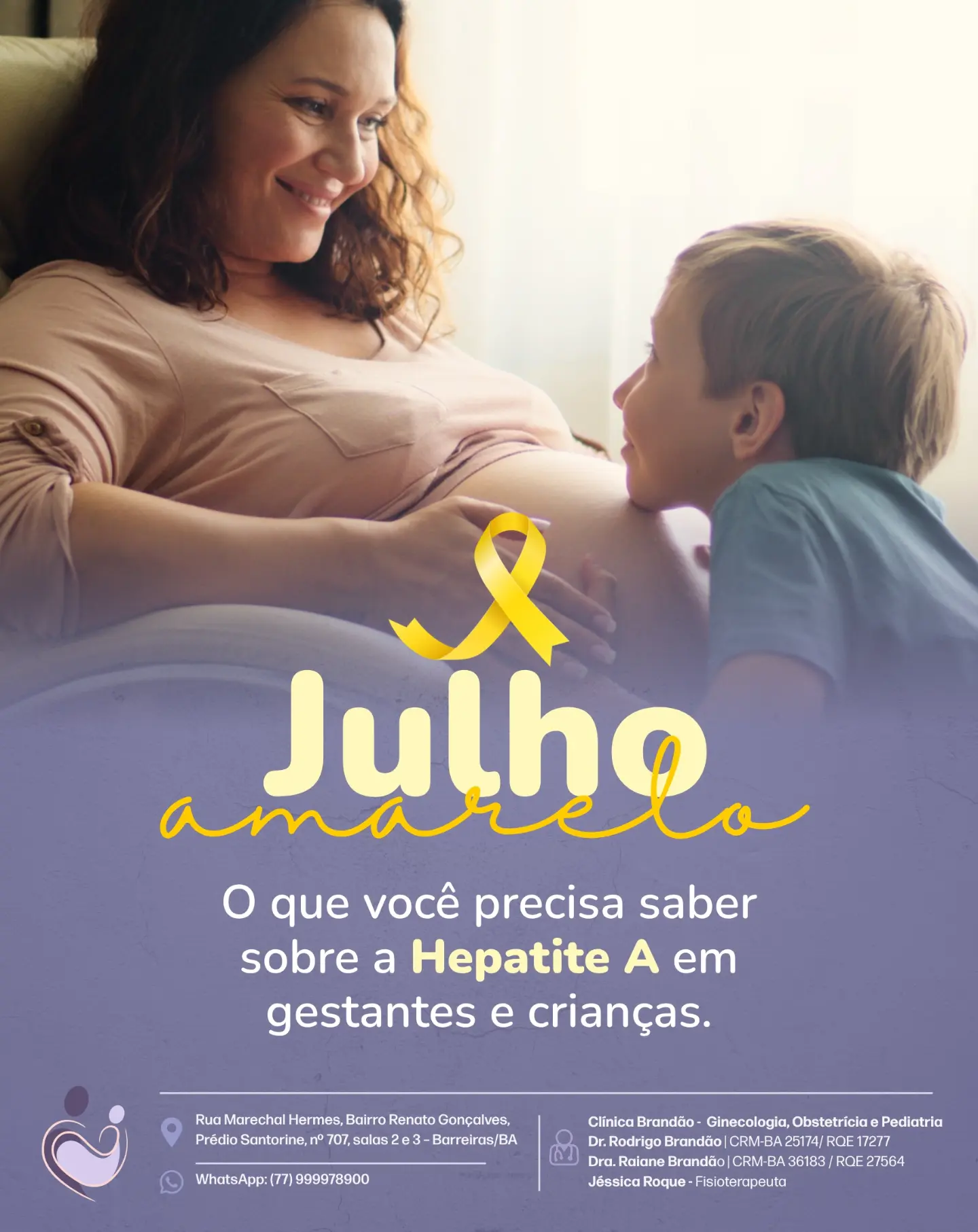 Julho Amarelo    Hepatite A    Saude Infantil   Gestacao