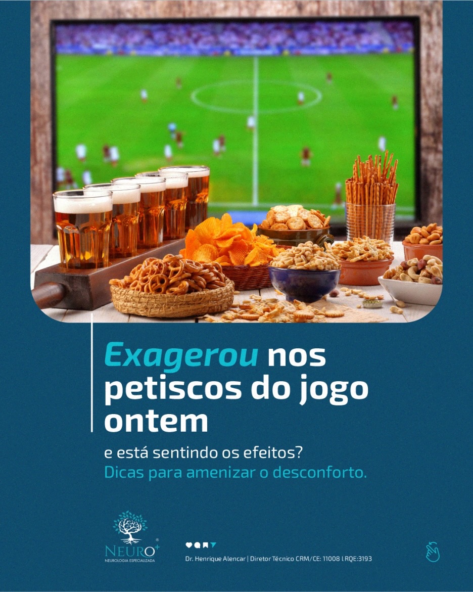 Exagerou nos petiscos do jogo e o estômago sentiu?