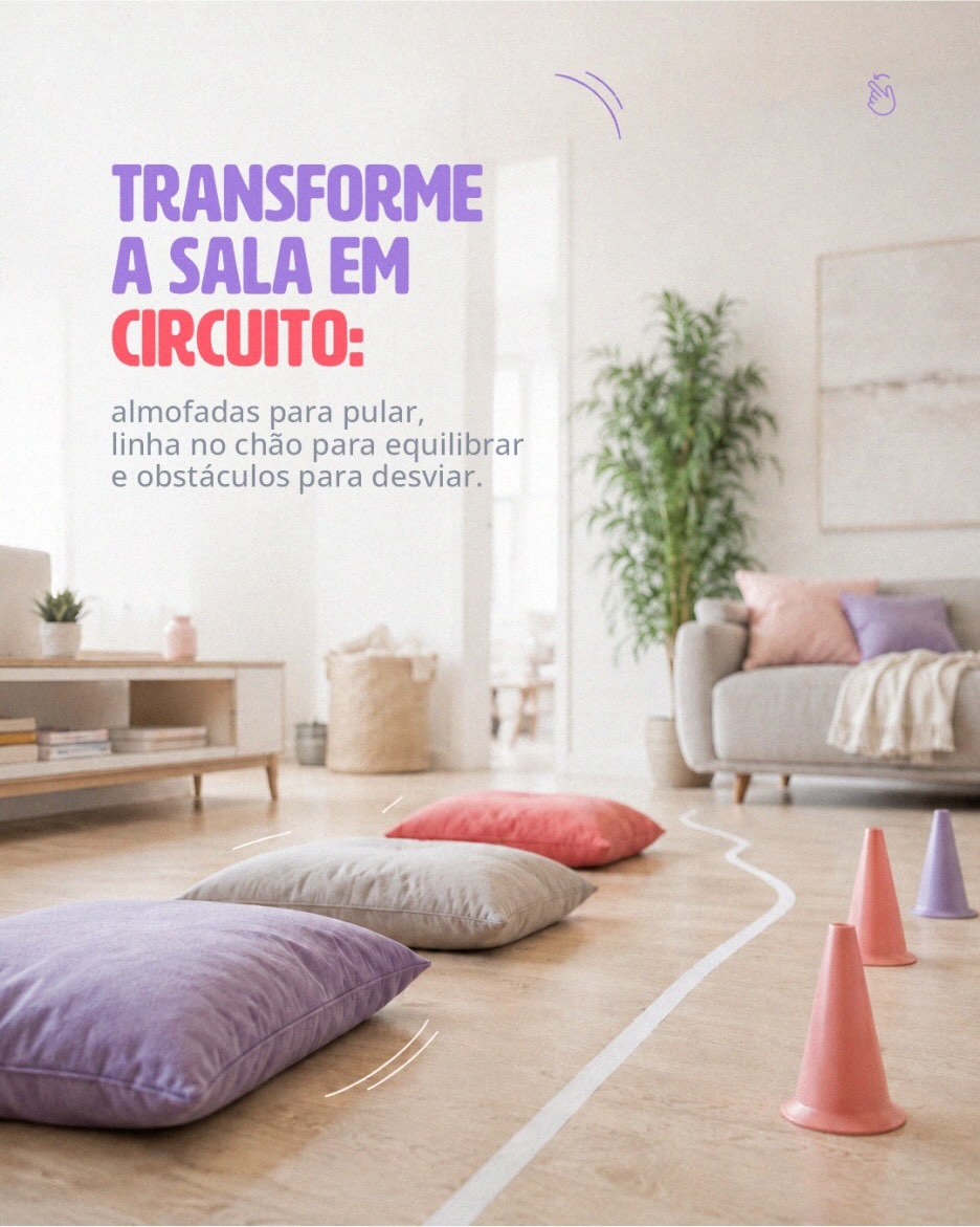Quais brincadeiras você costuma fazer em seu apartamento, para manter os pequenos ativos?