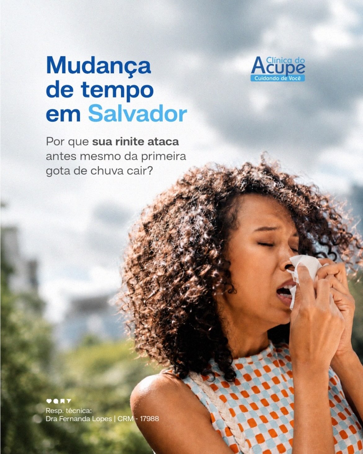 Você percebe a rinite atacar antes mesmo da chuva cair?