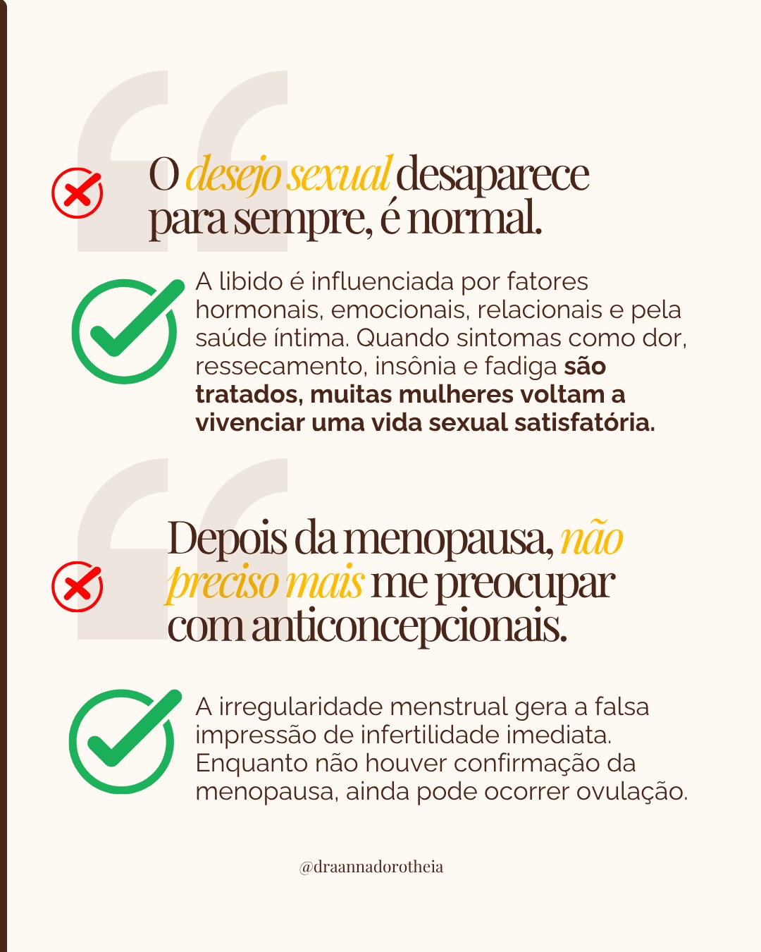 Uma mulher bem informada faz escolhas mais seguras.