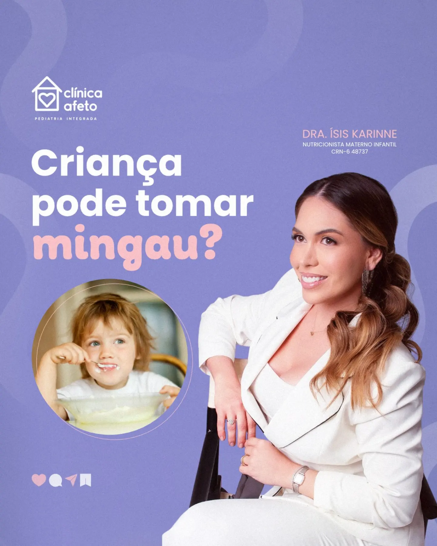 Criança pode tomar mingau?