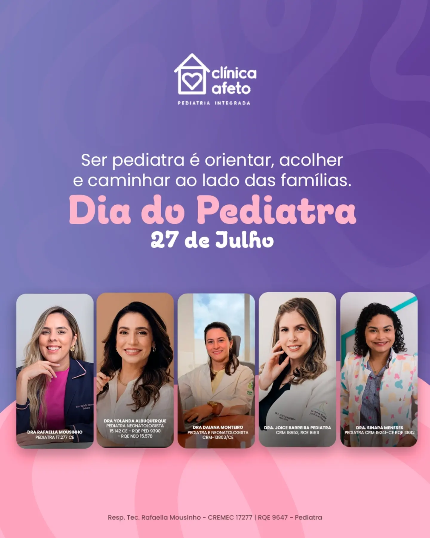 Hoje, homenageamos todos os pediatras que dedicam suas vidas a promover uma infância mais saudável, segura e feliz.