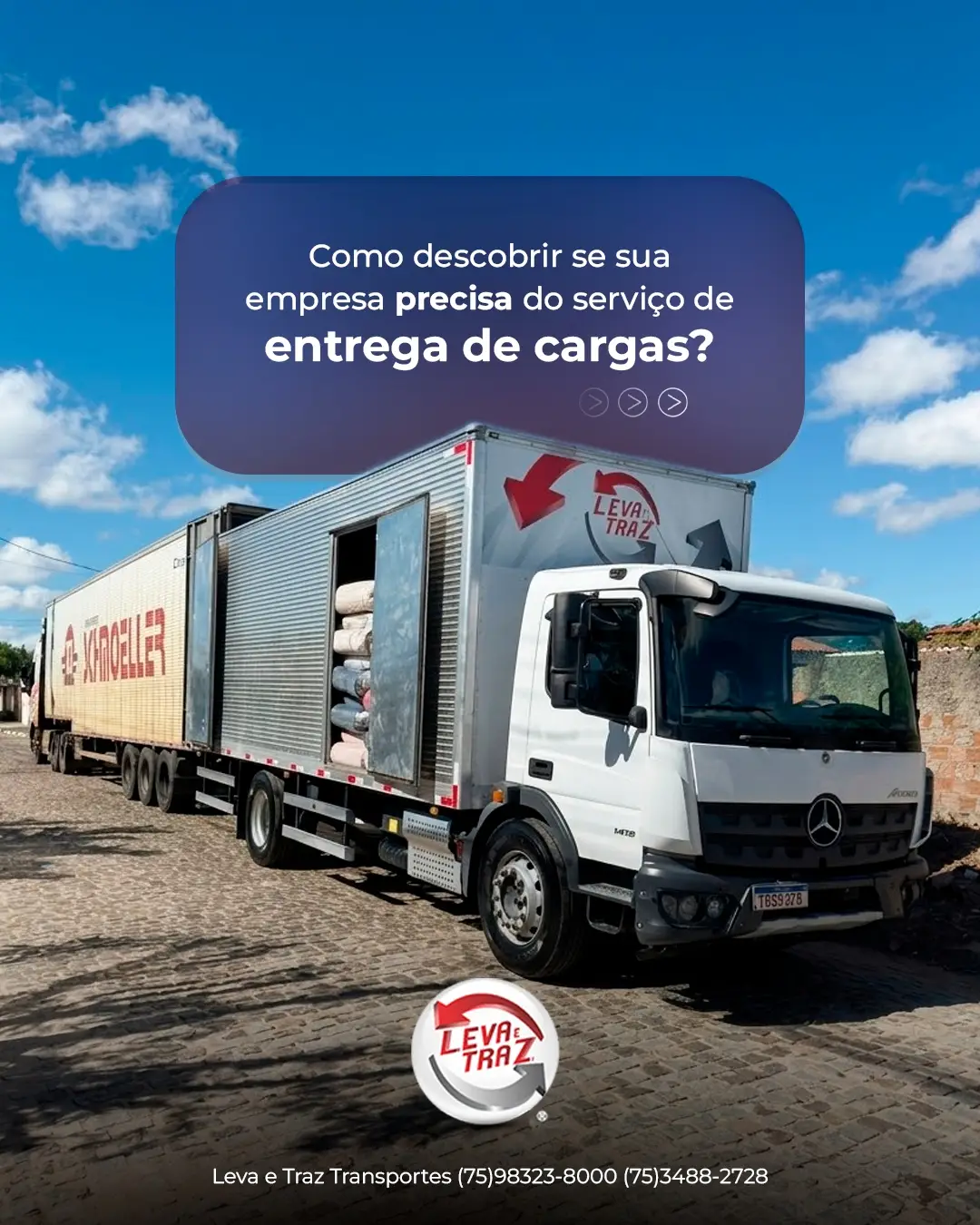 Você precisa do serviço de entrega de cargas?