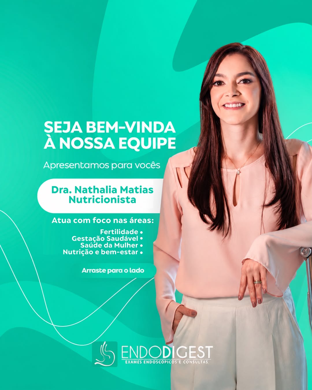 Seja  bem -vinda á  nossa equipe!
