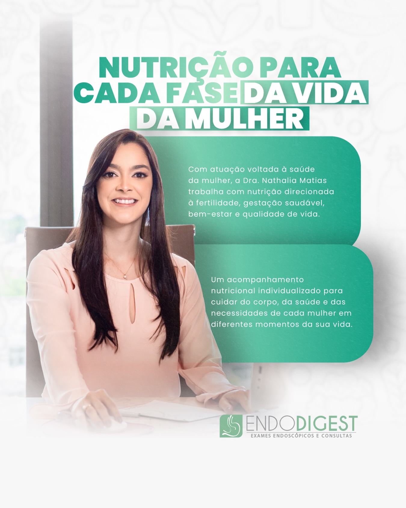 A nutrição pode ter um papel importante em diferentes fases da vida da mulher.