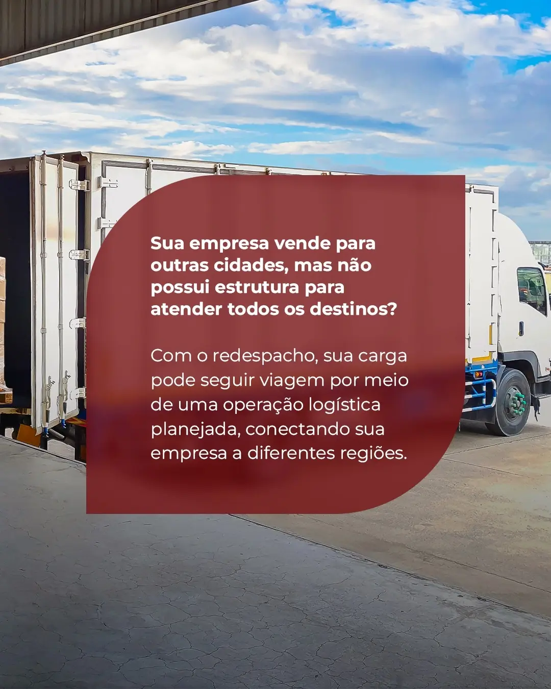 Você vende. A gente ajuda sua carga a chegar.