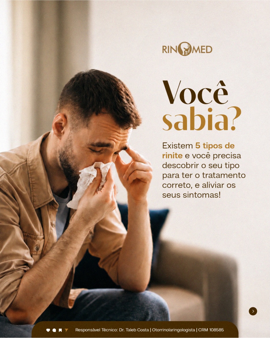 Você sabia que existe 5 tipos de renite?