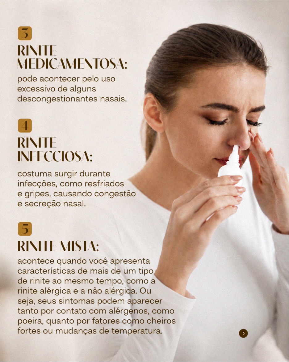 Você sabia que existe 5 tipos de renite?
