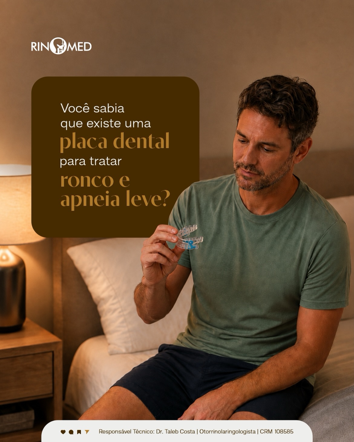 Você sabia que existe uma placa dental para tratar ronco e apneia leve?]