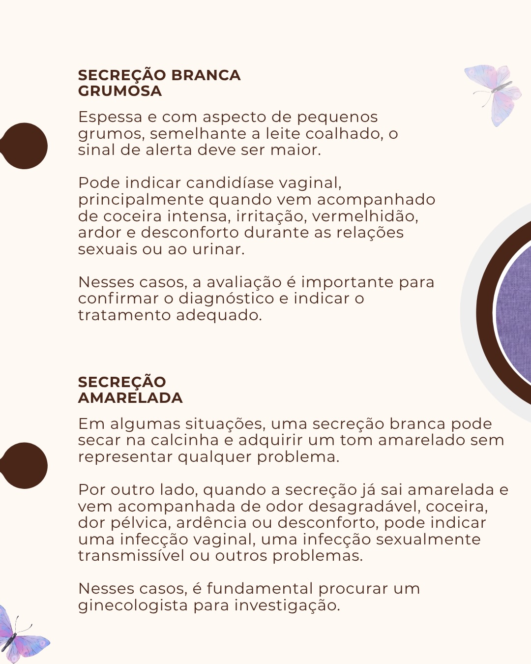 Seu guia definitivo das secreções íntimas