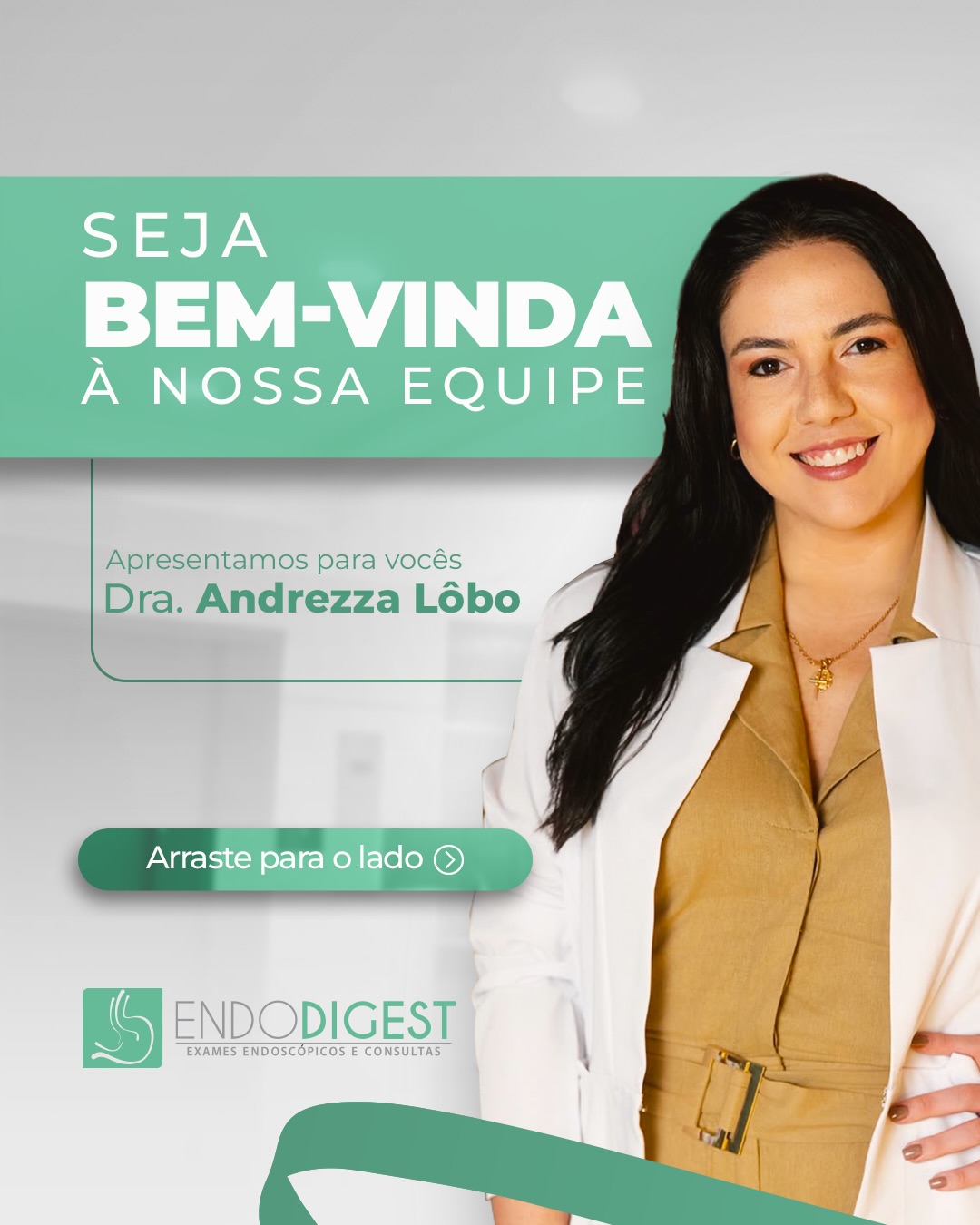 Seja muito bem-vinda, Dra. Andreza!