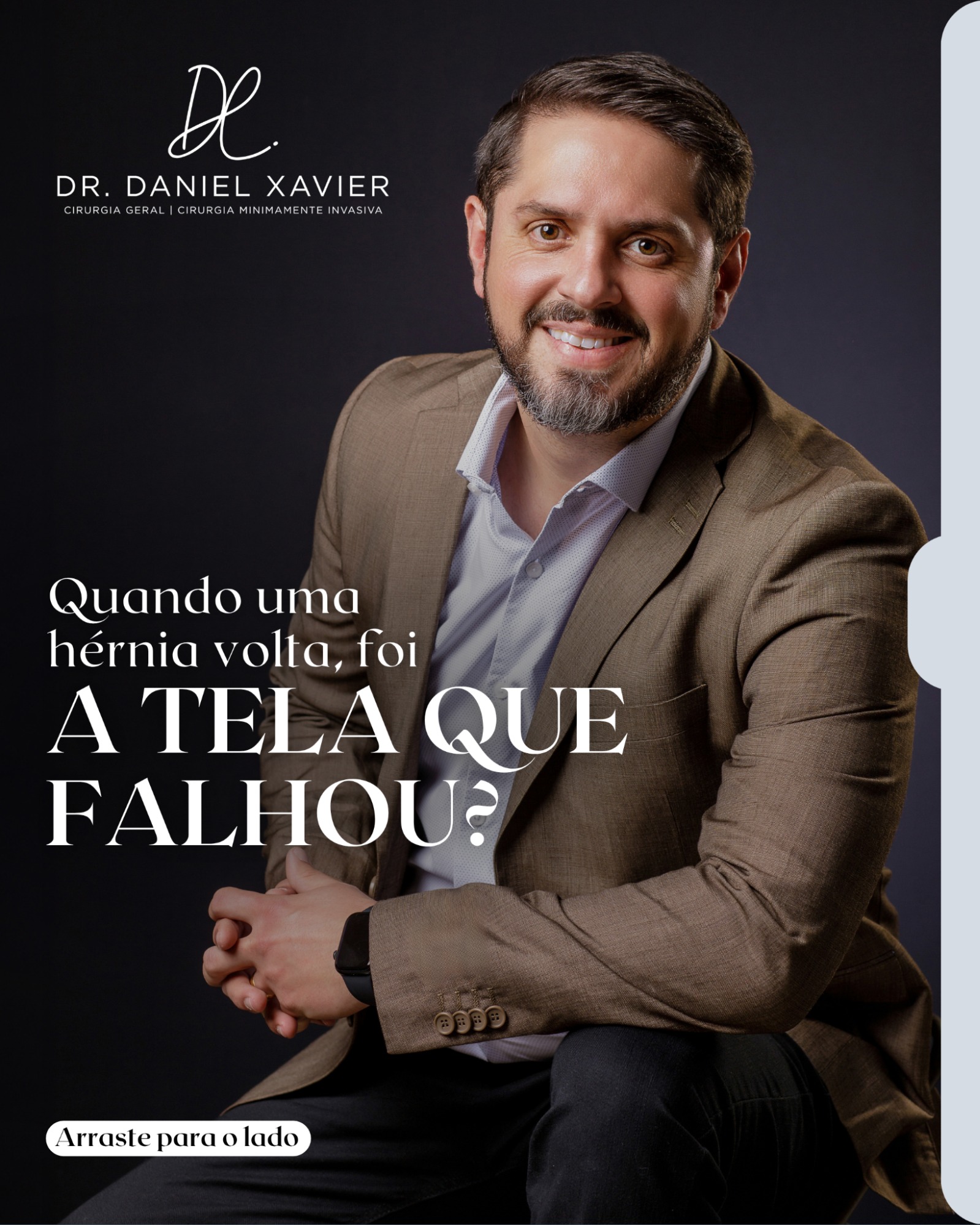 Quando uma hérnia volta, foi a tela que falhou?