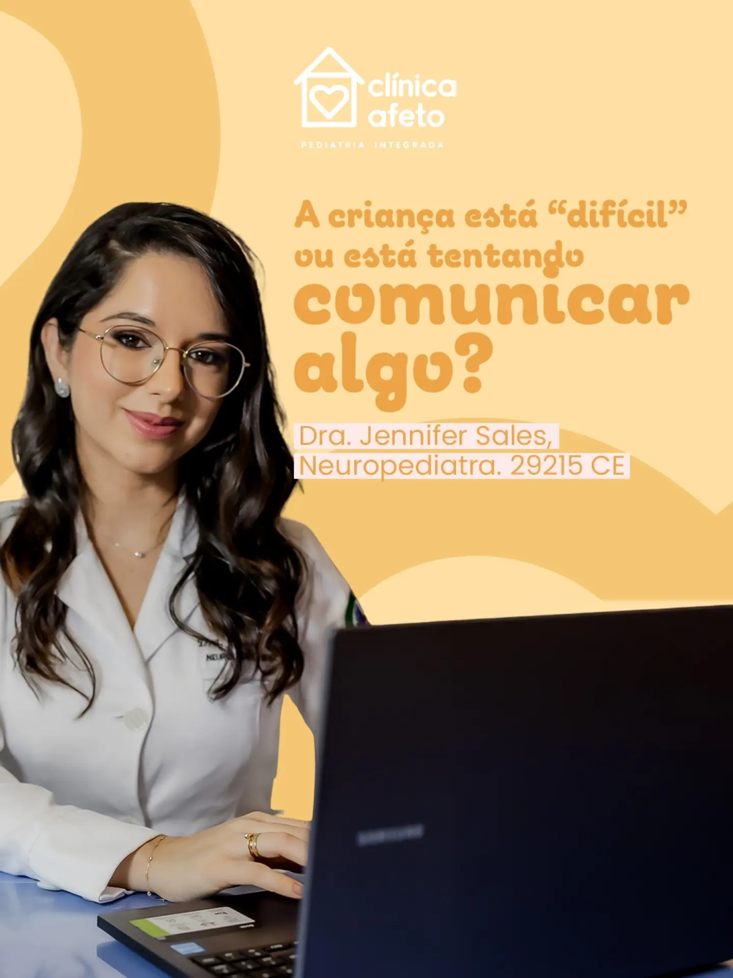 Conte com a avaliação da nossa neuropediatra Jennifer Sales na Clinica Afeto!