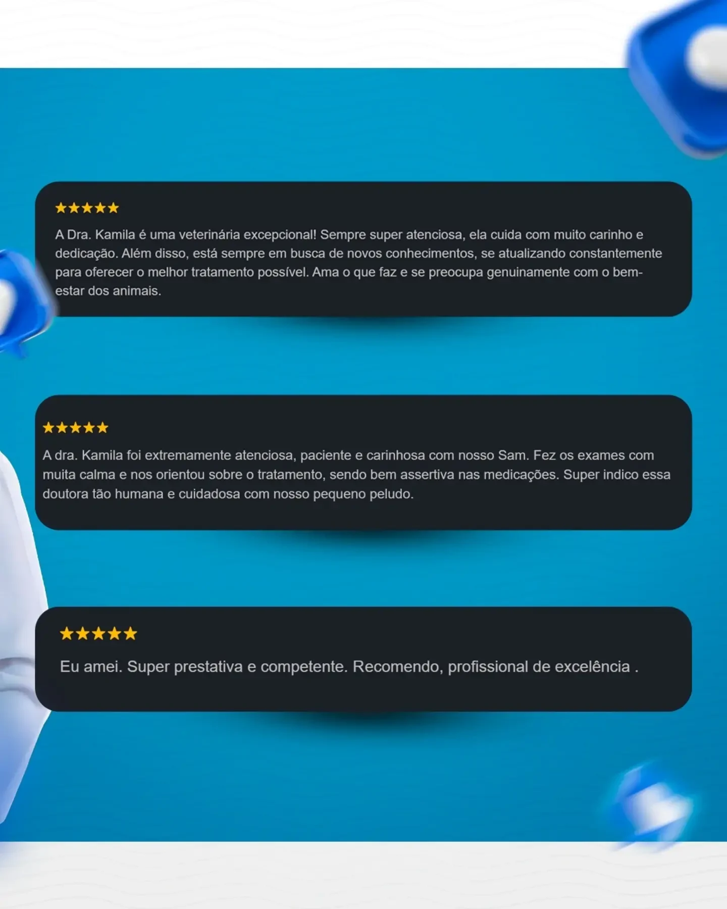O meu muito obrigada a cada um de vocês que confia a vida do seu melhor amigo às minhas mãos.