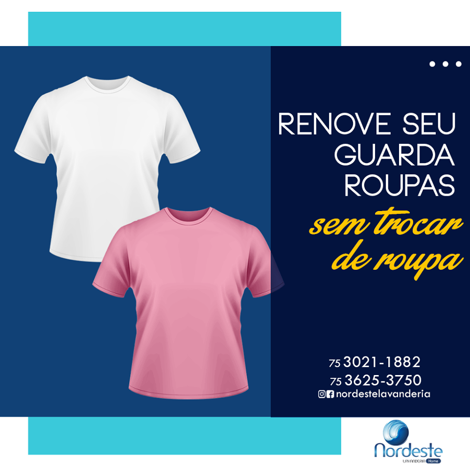 Vai tingir sua roupa? Traz pra Nordeste Lavanderia!