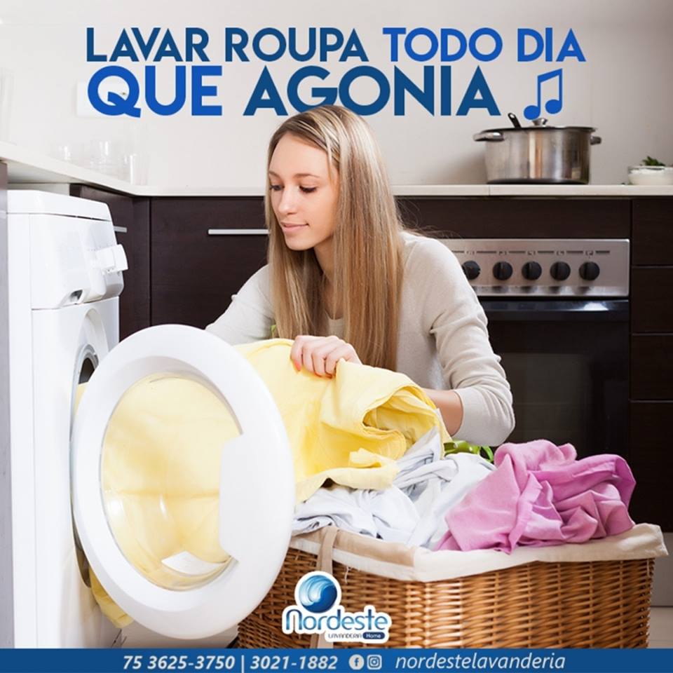 Lugar de lavar roupa não é em casa, mas sim na Nordeste!