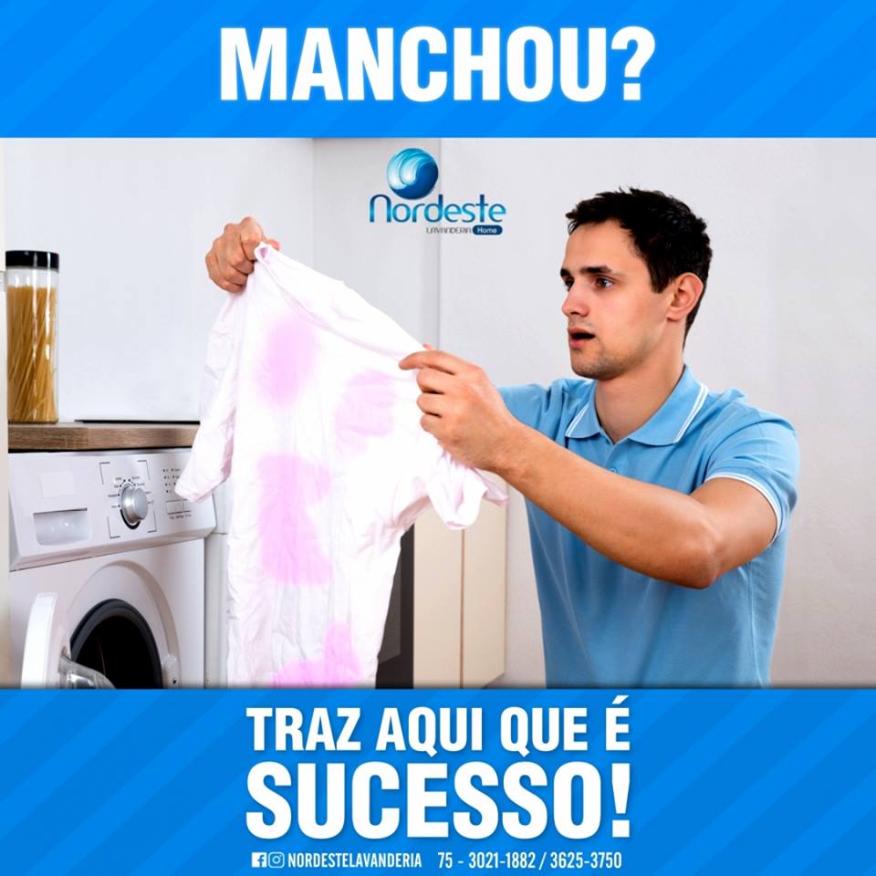 Sabemos como as manchas são difíceis de retirar, mas nós da Nordeste Lavanderia estamos preparados para isso
