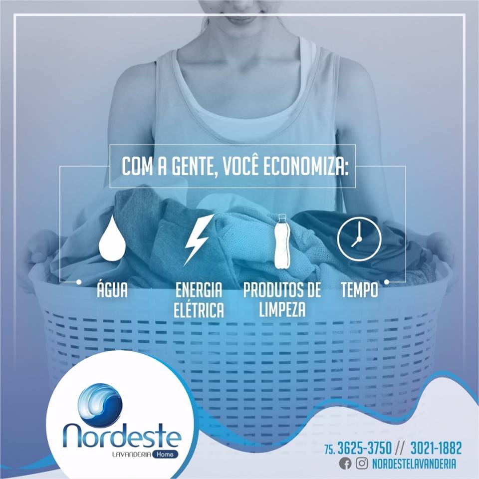 Com a Nordeste Lavanderia você tem mais economia!