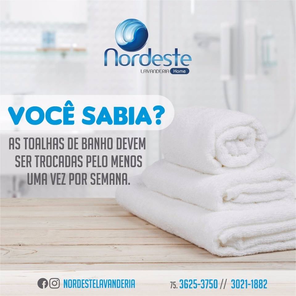 Toalhas macias e cheirosas,só mesmo na Nordeste Lavanderia!