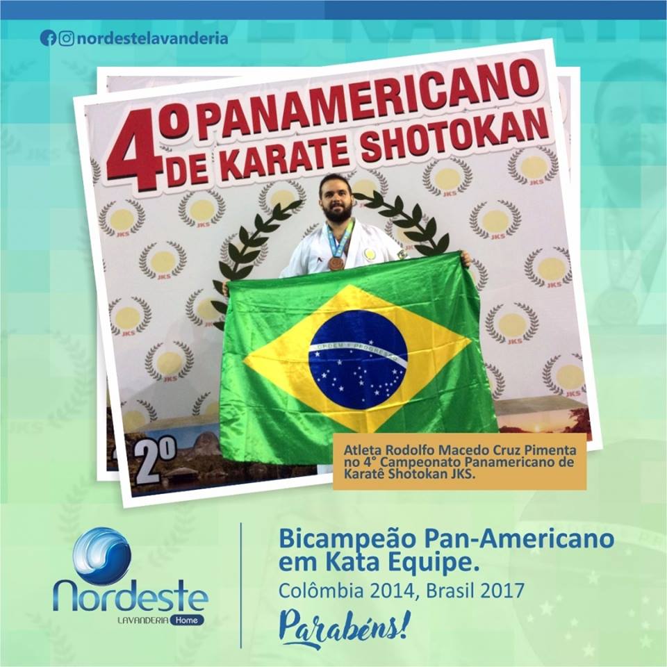 Bicampeão Pan-Americano em Kata Equipe. Parabéns, Rodolfo!