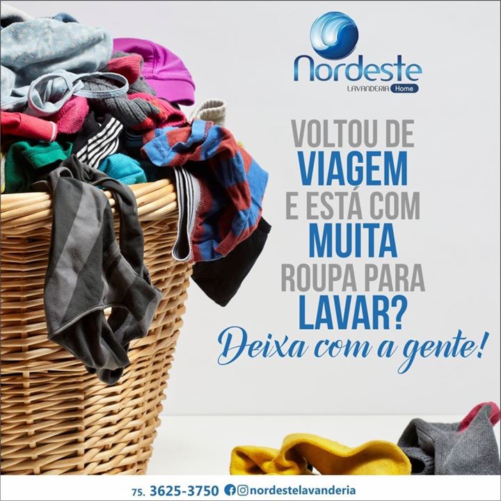 Depois da viagem é só trazer na Nordeste Lavanderia!