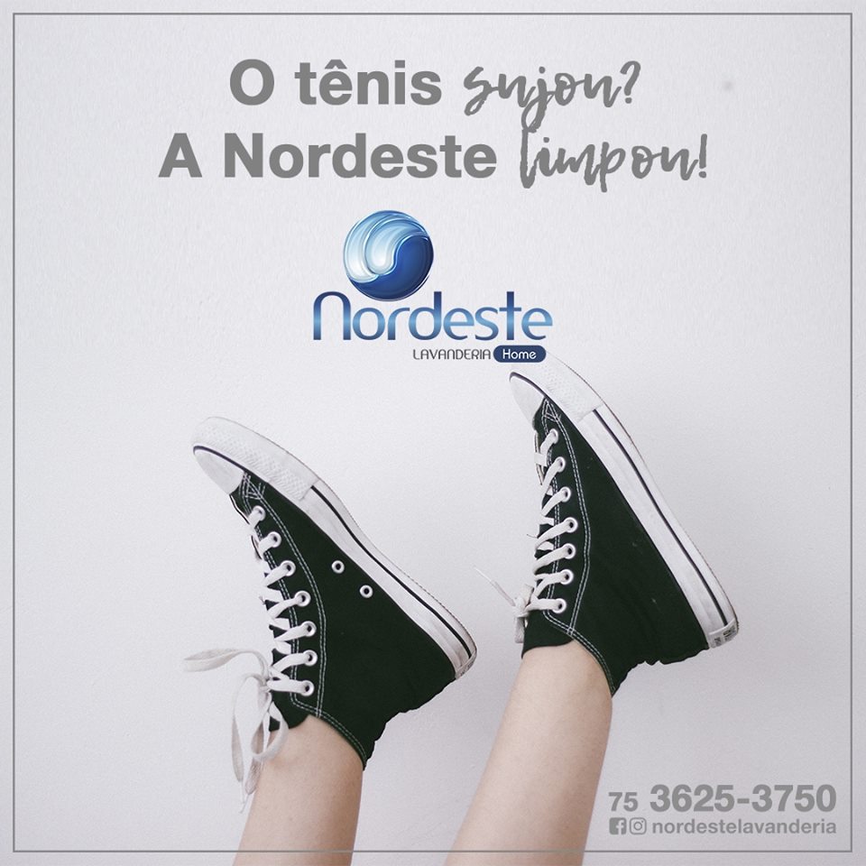 Com a Nordeste Lavanderia você fica tranquilo da cabeça aos pés!