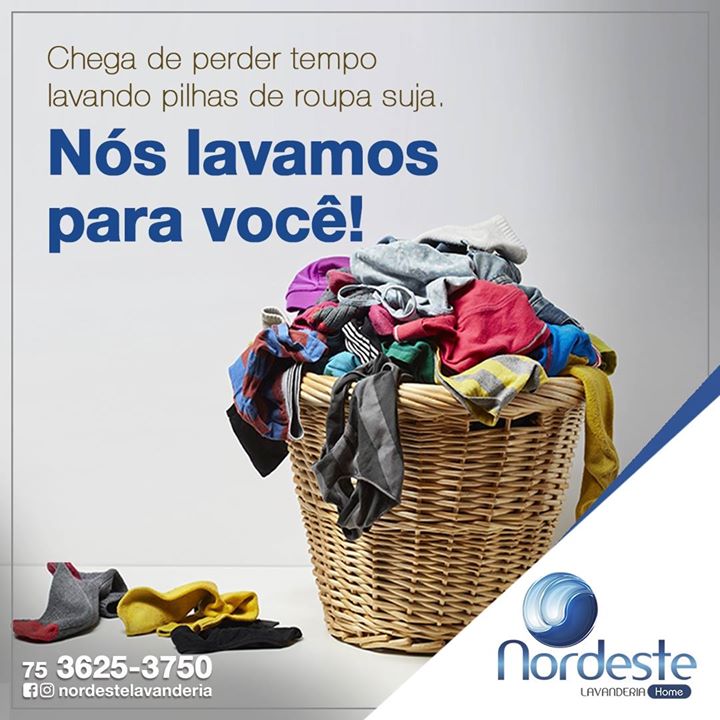 Faça o que gosta e deixe que da roupa suja nós cuidamos!
