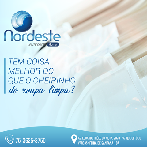 Só com a Nordeste Lavanderia!