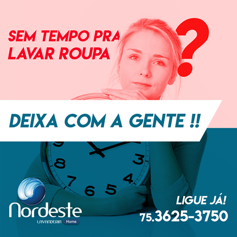 Deixe a roupa suja com a Nordeste Lavanderia!