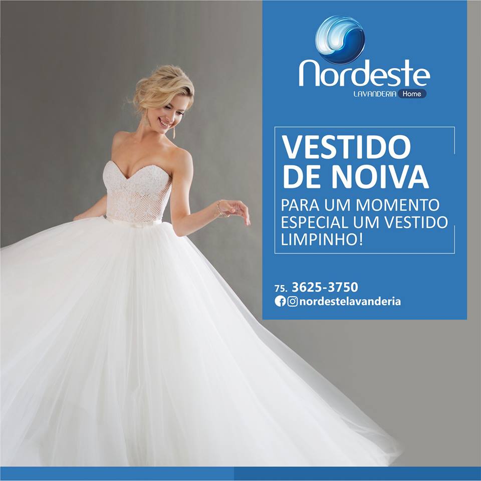 O vestido impecável para um dia tão especial! Deixa com a Nordeste Lavanderia!