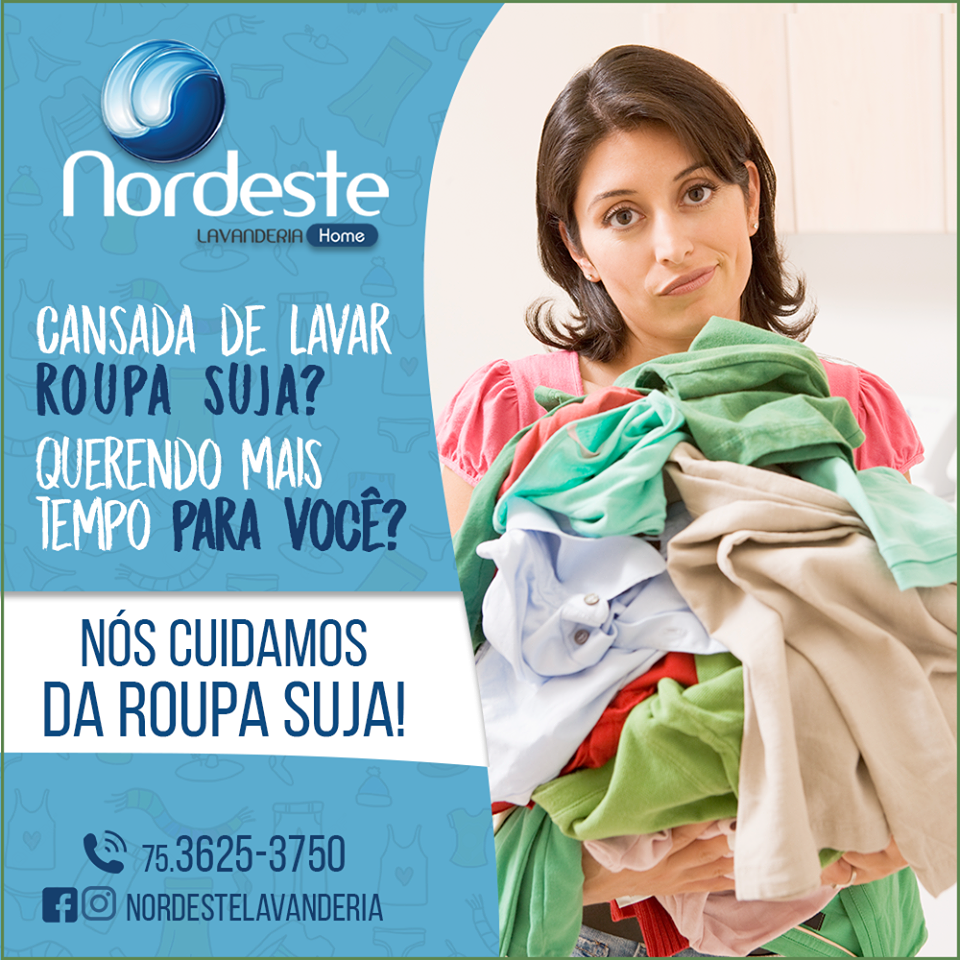 Nós cuidamos da roupa suja e você ganha mais tempo!