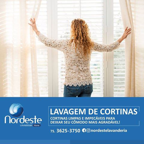 Preocupado com as suas cortinas? Fique tranquilo que a Nordeste Lavanderia  lava para você!